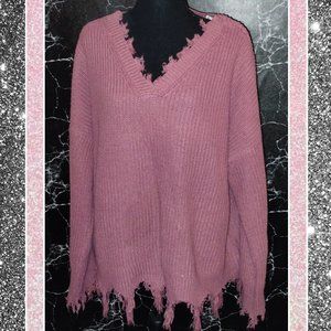 Mauve Sweater, Size 3X